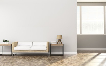  living room interior.comfort space in condominium. -3d rendering