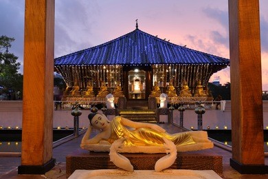 the buddhist seema malaka temple of colombo in sri lanka