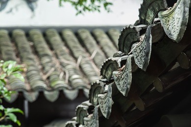 chinese traditional house roof tiles,the chinese means long life