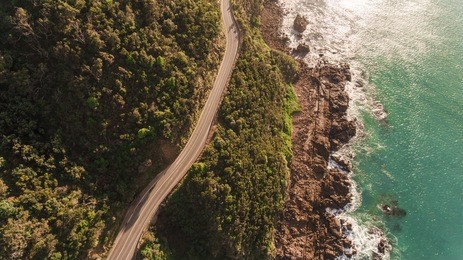 aerial view of great ocean road, australia