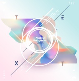 fluid poster design. abstract color template.