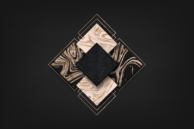 luxury abstract background geometric shapes. liquid rose gold. vector marbling pattern.