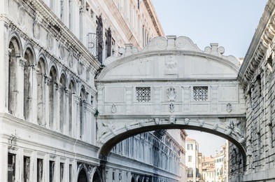 the bridge of sighs (ponte dei sospiri) in venice, italy