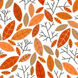 vector flower pattern. colorful seamless botanic texture, detailed flowers illustrations. doodle style,autumn floral background