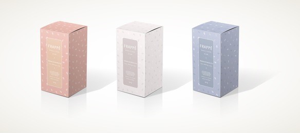 square box 3d packaging design illustration