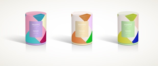 round container 3d packaging design illustration