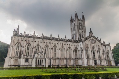 st. paul's cathedral in kolkata (calcutta), india