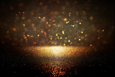 glitter vintage lights background. defocused