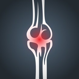 joint pain vector icon illustration