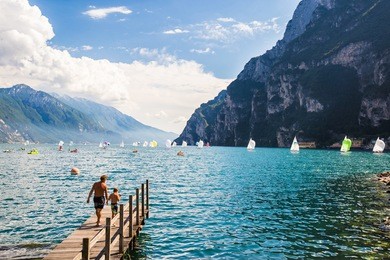 summer in paradise lago di garda in italy