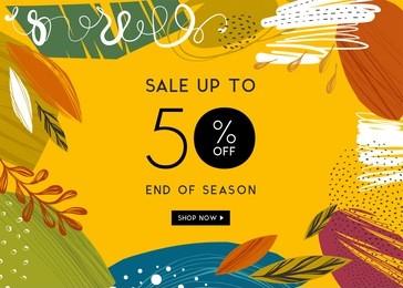 sale banner template design. vector illustration.