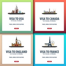visa to usa, canada, england, france. document for travel. visa application centre