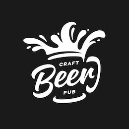 craft beer pub typography. vector vintage lettering illustration. chalkboard design element for beer pub. beer advertising.