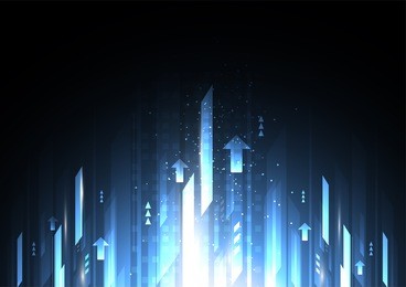 abstract future digital speed technology concept, growth, science, energy, futuristic speed and motion blur light rays. vector illustration