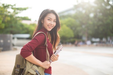 happy woman student,education concept