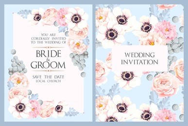 vintage wedding invitation