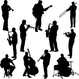 musicians collection - vector