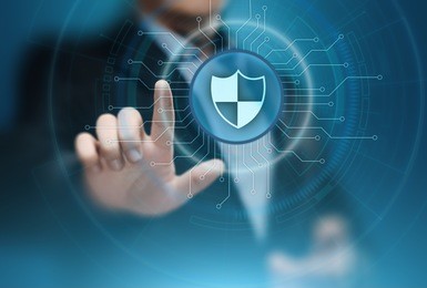 data protection cyber security privacy business internet technology concept.