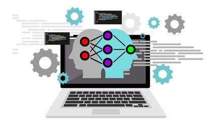 artificial intelligence programming language. code scripting. programming 