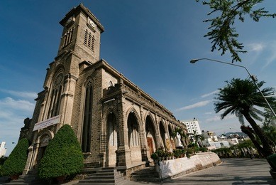 christ the king cathedral, a famous and beautiful church, also called nha trang cathedral or stone church, is the mother church of the catholic diocese of nha trang in central vietnam. 