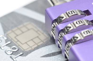 abstract lock your credit card