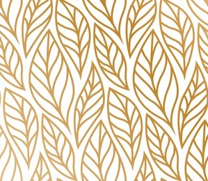 vector illustration of leaves pattern. floral organic background. hand drawn leaf texture.