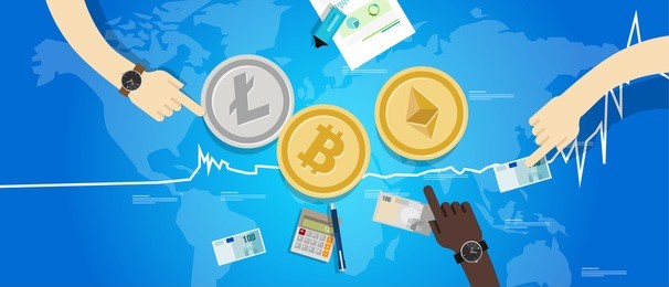 crypto-currency bitcoin ethereum litecoin price value market rally going up increase  chart