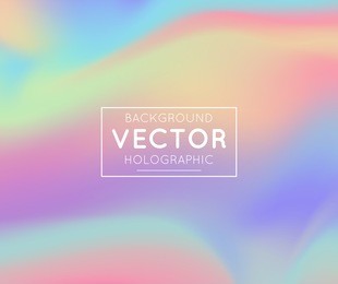realistic holographic backgrounds in different colors for design. hologram to create trendy modern design. backgrounds for design cards, mockup , pattern design to printing. vector illustration.