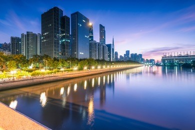 guangzhou pearl river new city, guangdong province, china city architecture