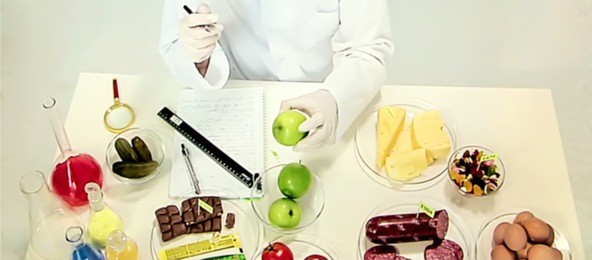 abstract blur, bokeh, defocus - image for background. chemical additives in vegetable