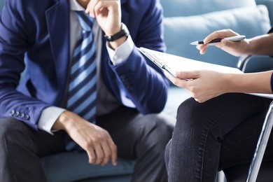 business people discussion advisor working concept