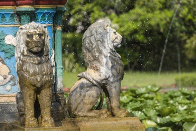 saheliyon-ki-bari (courtyard of the maidens) is a major garden in udaipur, india
