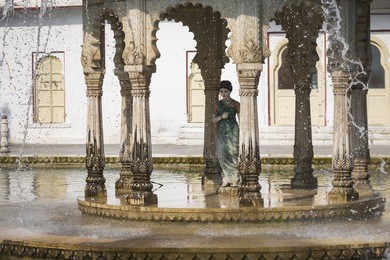 saheliyon-ki-bari (courtyard of the maidens) is a major garden in udaipur, india