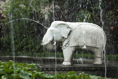 saheliyon-ki-bari (courtyard of the maidens) is a major garden in udaipur, india
