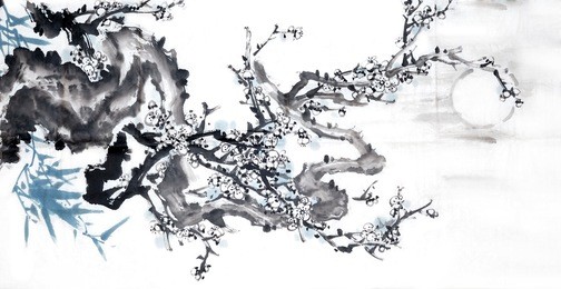 plum blossom -traditional chinese painting.