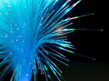 fiber optics lights abstract background