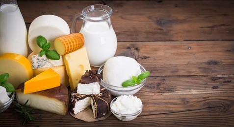 various dairy products 