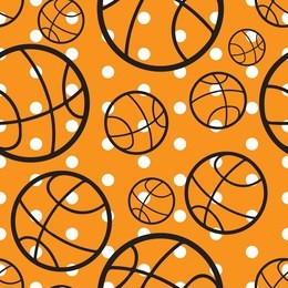 basketball vector, basketball seamless pattern, basketball background texture