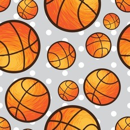 basketball vector, basketball seamless pattern, basketball background texture