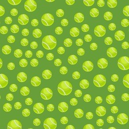 seamless pattern with tennis balls vector green symbol game tile sport shape backdrop illustration.