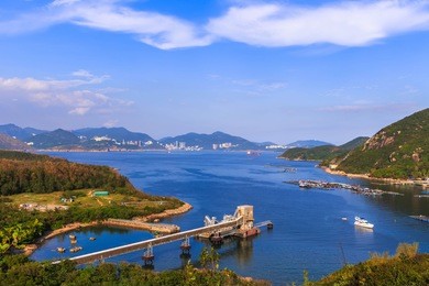 lamma island is a fishing village and a natural attraction the tourists are very popular. another of hong kong
