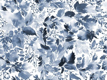 seamless watercolor christmas pattern with berries and spruce