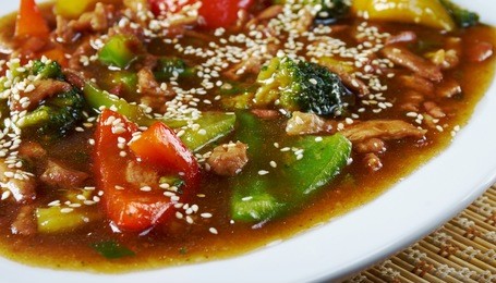 sweet and sour pork , guangdong cuisine