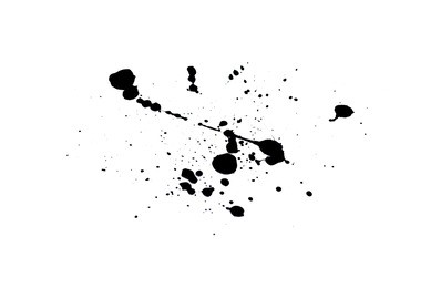 abstract black watercolor paint splash background. black watercolor splash isolated on white