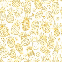 pineapple set, sketch for your design