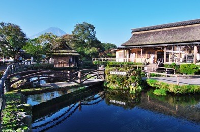 oshino hakkai is a touristy set of eight ponds in oshino, a small village in the fuji five lake region. japanese written on the stones is "one of 100 selected place of good water-spring in japan".