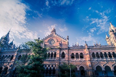 chhatrapati shivaji terminus railway station, mumbai, india