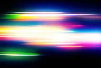 vector illustration of abstract background with blurred magic neon color lights
