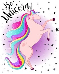 be unicorn,cute magical unicorn,sweet kids graphics for t-shirts and phone case, also you can use as wallpaper,template for design cards, notebook, shop, poster.