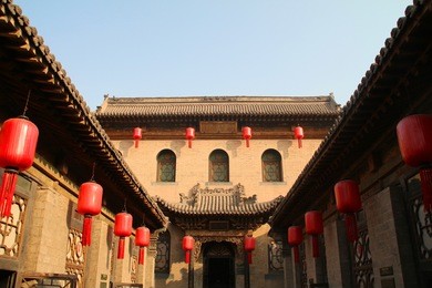 qiao family courtyard, shanxi, china